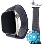 Bandje geschikt voor Apple Watch 42/44/45 mm 2 stuks Paars/blauw | Nylon