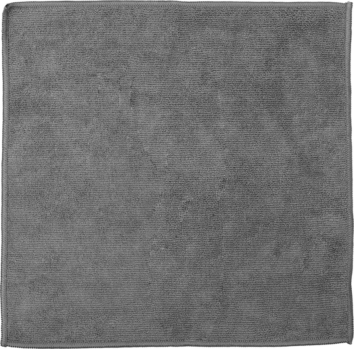 Goedkoopste DDDDD - 6x Microvezeldoek - Billie - 30x30 cm - Grijs - Set van 6 stuks