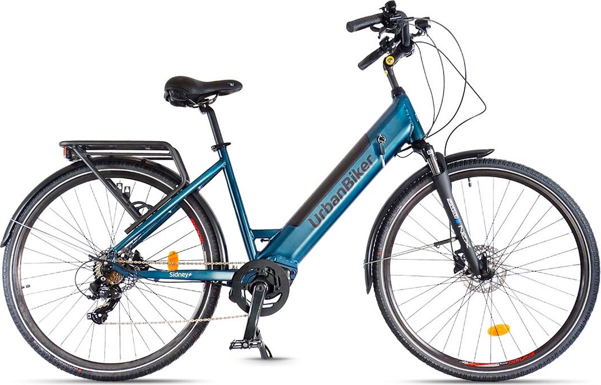 Urbanbiker Sidney Plus | Elektrische fiets Urban | Motor centraal | Autonomie 160KM | 28