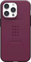 UAG - Civilian Mag iPhone 15 Pro Max Hoesje - bordeaux rood