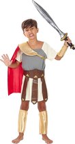 Funidelia | Gladiatorkostuum voor jongens  Rome, Gladiator, Centurion, Cultuur & Tradities - Kostuum voor kinderen Accessoire verkleedkleding en rekwisieten voor Halloween, carnaval & feesten - Maat 107 - 113 cm - Bordeaux rood