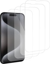 4x Geschikt voor iPhone 15 Plus Screenprotector - Beschermglas - GuardCover