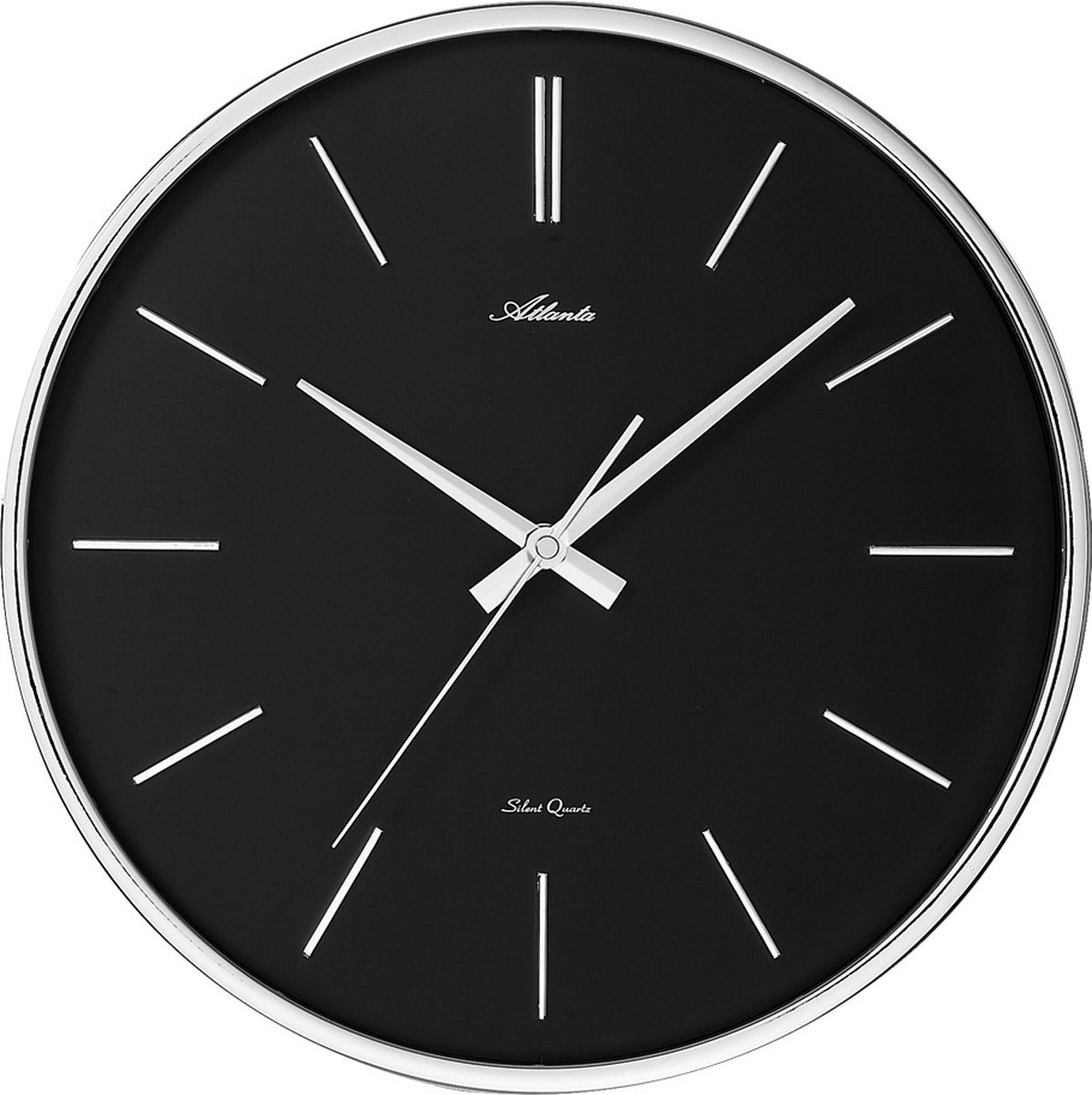 Wandklok BLACK -- MODERN DESIGN -- ZWART