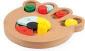 Duvoplus - Speelgoed Voor Dieren - Hond - Slide `n Snack Puzzle - Poot 23,5x21x2,5cm Meerkleurig - 1st