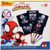 Viltkleuren - Kleurplaten inclusief 5 stiften - Thema: Spidey / Spiderman - Marvel Spiderman - Superman Kleurplaten - Kleurboek - Tekenen & Creativiteit - Kleurboek voor Peuters, Kleuters & Kinderen - 5 x Kleurplaat met Vilt - Luxe & Hoge Kwaliteit