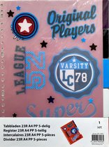 Tabbladen 23R A4 5 delig, League 52 Original players