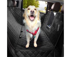 CALIYO Hondendeken Auto Achterbank - Waterproof - Met Kijkvenster en Zijbescherming – Hondenmand auto - 147 x 137 cm