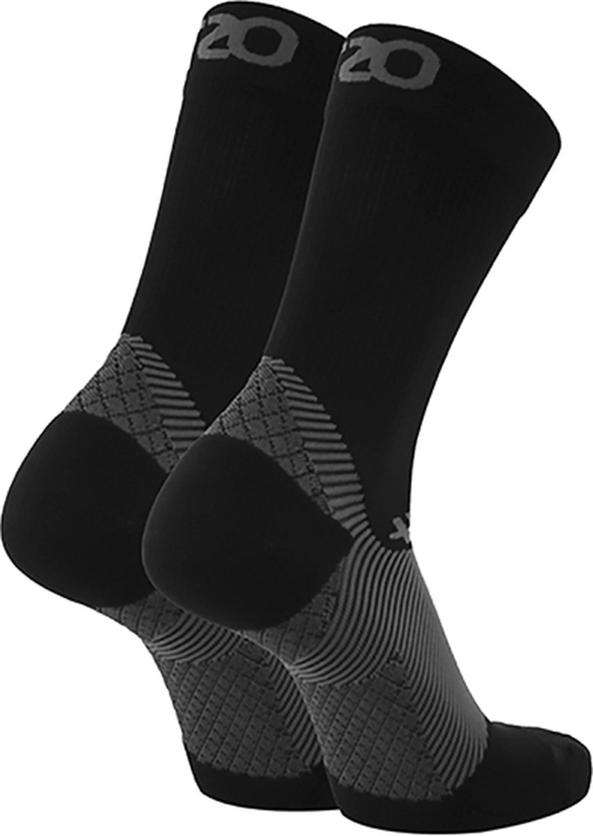 OS1st FS4 fasciitis plantaris compressie sokken maat S (34-37) – zwart – hielspoor – vermoeide voeten – pijn onder de voetboog – hielpijn – ademend – vochtregulerend – verkoelend - naadloos – antibacterieel