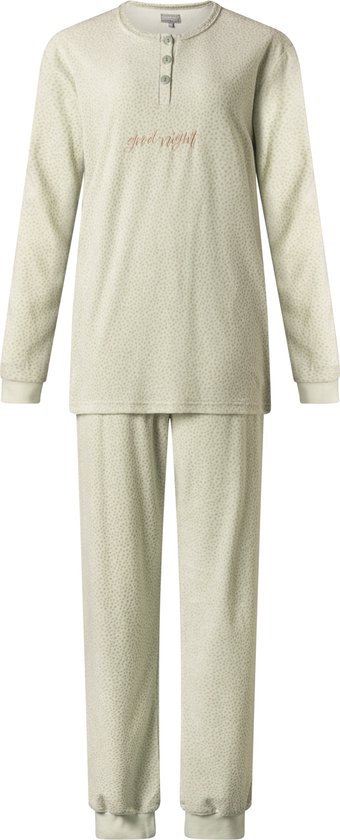 Dames pyjama Cocodream velours 651542 groen maat M