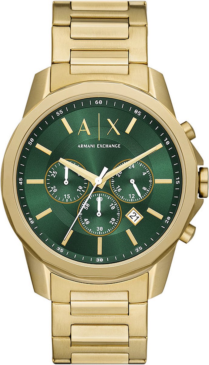 Armani Exchange AX1746 Mannen Horloge 44 mm - Goudkleurig
