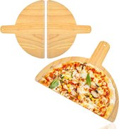 2 stuks pizzaschep van berkenhout, pizzaschep, pizzaschep, pizzaschep, 2-delige pizzaschep van berkenhout, pizzaschep voor het bakken van zelfgemaakt pizzabrood