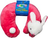 Clouz Plush kinder nekkussen Pink Bunny