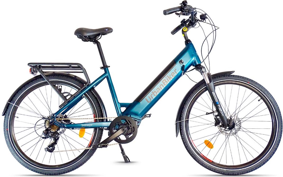 Urbanbiker Sidney Plus | Elektrische fiets Urban | Motor centraal | Autonomie 160KM | 26