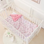 Baby- en kinderdeken van zacht Oeko-Tex katoen, 100 x 135 cm, babydeken voor kinderen, in 10 kleuren, knuffeldeken, cadeau voor meisjes of jongens, omkeerbaar, zacht en ademend