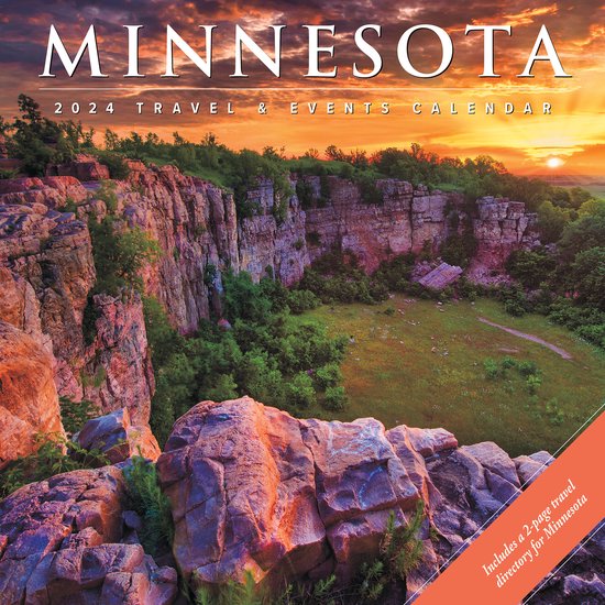 Minnesota 2024 12 X 12 Wall Calendar, Willow Creek 9781549234460