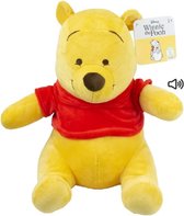 Disney pluche knuffel Pooh beer uit Winnie de Pooh - stof - 30 cm - Bekende cartoon figuren