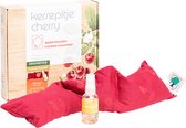 Cherry Cervico Aromatics Ylang Ylang - Coussin Chauffant – Coussin aux Noyaux de Cerises – Avec Spray Aromatique - Compresse Froide – 13 x 55cm