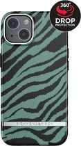 Richmond & Finch - Trendy iPhone 13 Hoesje - emerald zebra