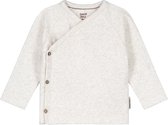 Sweet Petit Mini overslagshirt rib - Unisex - Ecru - Maat 68