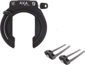 AXA Block XXL - Ringslot voor fietsen met brede banden - ART 2 sterren keurmerk – Frameslot met flexmount bevestiging set - Met plug-in mogelijkheid- Zwart