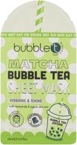 BubbleT | 4 stuks Sheet Mask met Matcha, Aloe vera, Niacinamide - Bubble Tea Edition | verzachtend en verhelderend