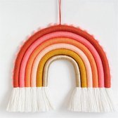 Macramé regenboog wandkleed huisdecoratie boho wandtapijten tapijt kamer decor handgeweven wandtapijt kinderen wanddecoratie