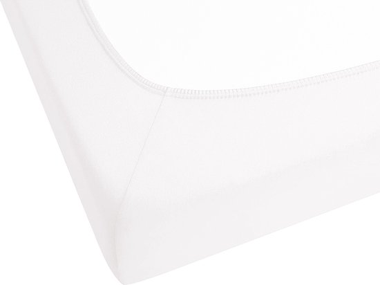 Beliani JANBU - Drap Housse - Wit - Katoen