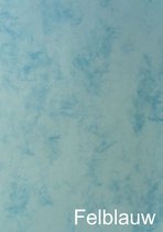 marmer felblauw 25x hoogwaardig Gemarmerd papier - felblauw 200gr/m2 PAK 25 bladen A4
