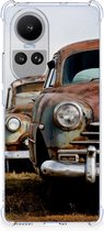 Mobiel Case Geschikt voor OPPO Reno10 Telefoon Hoesje met doorzichtige rand Vintage Auto