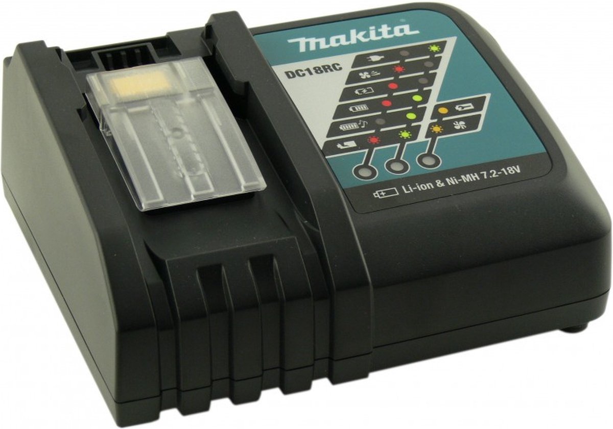 Makita DC18RC 195584-2 - 9,6 tot 18 V Li-Ion snelle acculader - Frankrijk, Nieuw - groothandel
