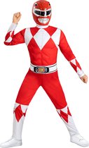 Funidelia | Rood Power Rangerkostuum voor jongens - Films & Series, Superhelden, Tekenfilms - Kostuum voor kinderen Accessoire verkleedkleding en rekwisieten voor Halloween, carnaval & feesten - Maat 97 - 104 cm - Rood