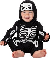 Funidelia | Déguisement de squelette pour bébé - Squelette, Crâne, Faucheuse, Horreur - Déguisement pour bébé Accessoires costumes et accessoires pour Halloween, carnaval et fêtes - Taille 81 - 92 cm - Zwart