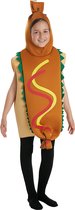 Funidelia | Hot Dog Kostuum Voor voor meisjes en jongens - Eten, Drinken, Originele en Leuke - Kostuum voor kinderen Accessoire verkleedkleding en rekwisieten voor Halloween, carnaval & feesten - Maat 104 - 113 cm - Bruin