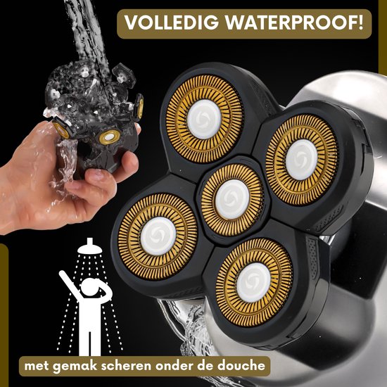 Volledig waterdicht Sansbeauté scheerapparaat, ideaal voor gebruik onder de douche.