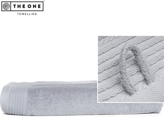 The One Towelling Classic handdoek - Hoge vochtopname - 100% Zacht katoen - 50 x 100 cm - Lichtgrijs