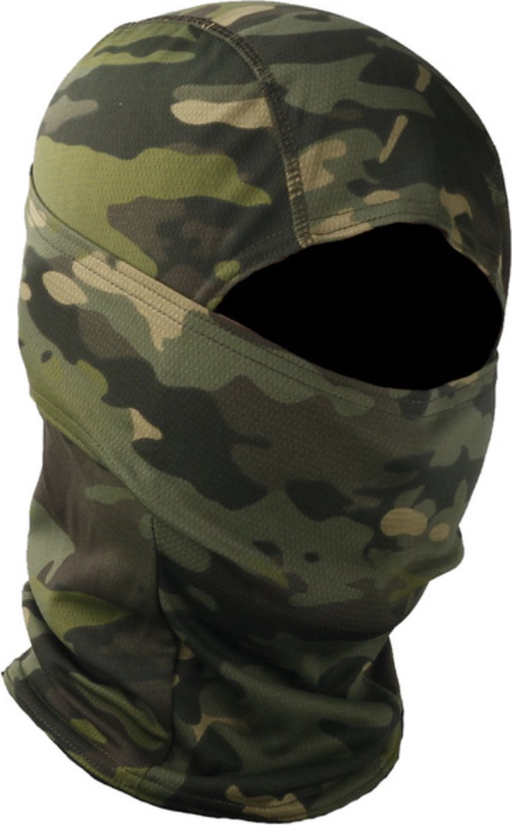 Bivakmuts - Camouflage - One Size - Voor Wintersport, Jacht, Vissen, Motorrijden, Fietsen etc.
