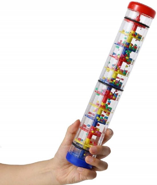 Purepeak Regenrammelaar - Regenstaaf - Baby Speelgoed - Regenmaker - Muziekinstrument - 29 cm