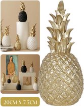 MIRO Ananas Decoratie - Ananas Beeld - 20 CM - Maat M - Goud