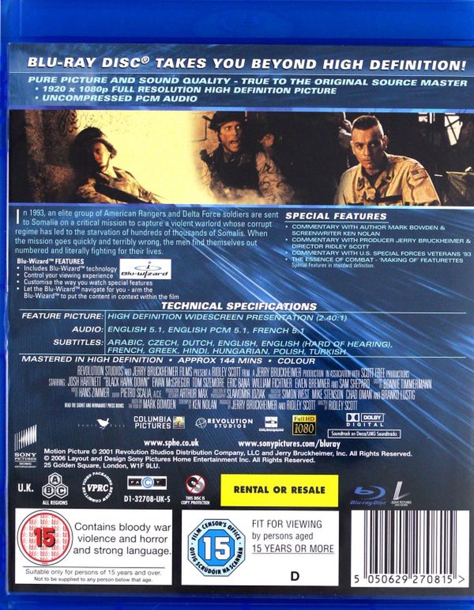 Sony Pictures Home Ent. Black Hawk Down thumbnail 4