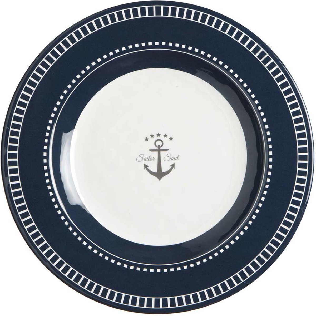 Marine Business Scheepsservies Sailor Ontbijtborden set 6 stuks