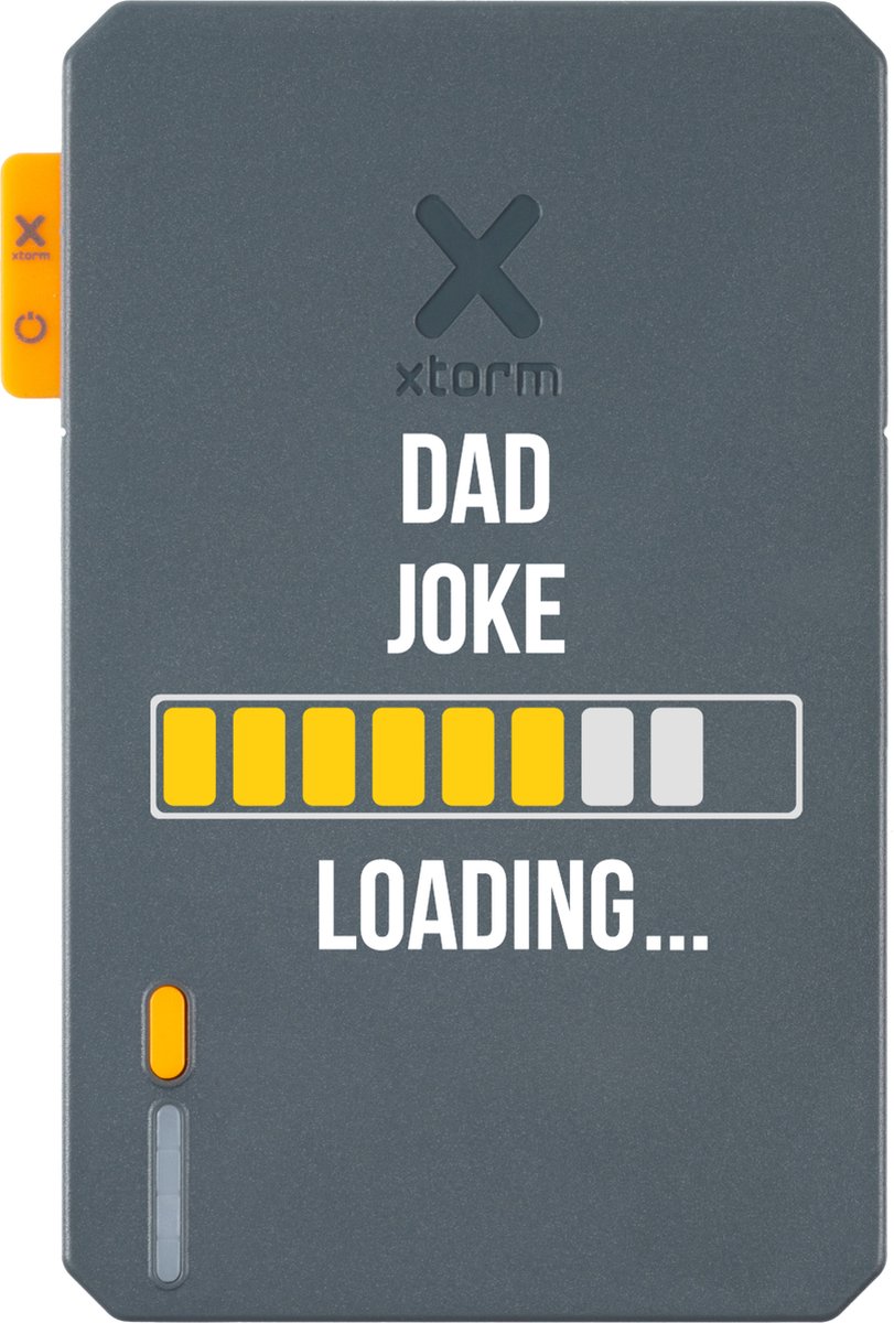 Xtorm Powerbank 5.000mAh Blauw - Design - Dad Joke - USB-C poort - Lichtgewicht / Reisformaat - Geschikt voor iPhone en Samsung