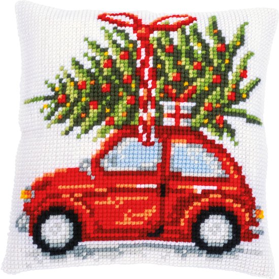 Vervaco Borduurpakket - Kussenpakket Kerstkristallen