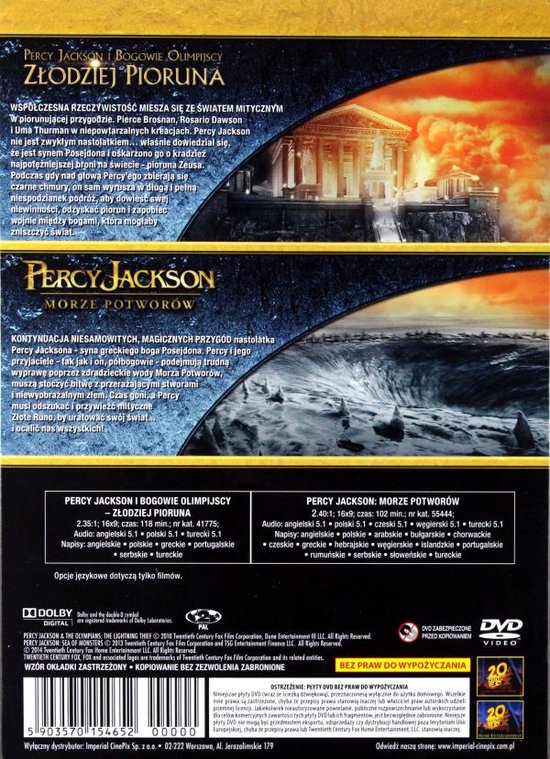 Percy Jackson: Morze Potworów / Percy Jackson i Bogowie Olimpijscy