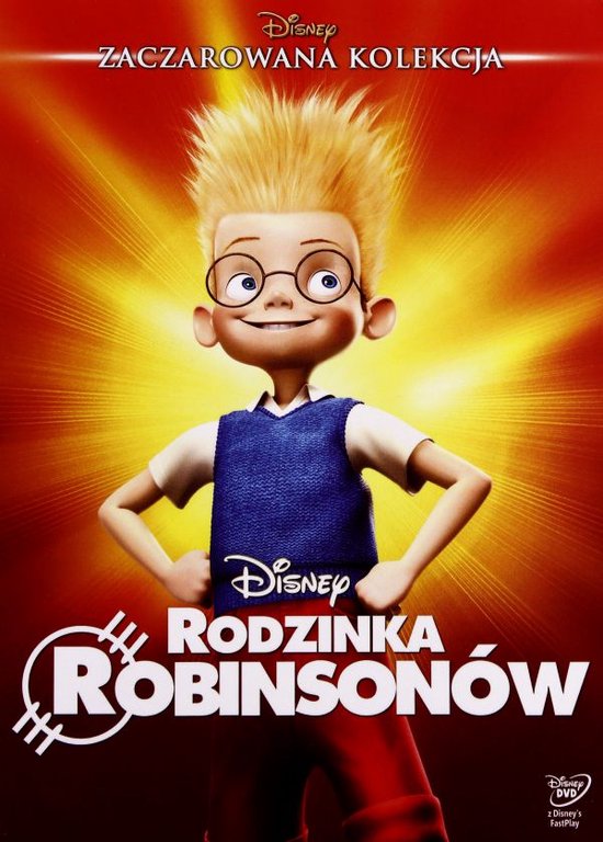 Animatiefilm poster met een jongen met stekelig blond haar, een bril, een wit shirt en een blauw vestje.