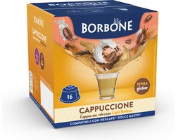 Caffè Borbone Selection - Compatiebel met Dolce Gusto - Cappucino - 16 capsules