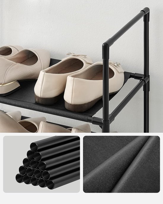 Songmics LMR005GB Shoe Rack, Dark Grey, 74 x 30.7 x 104 cm(W x T x H