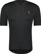 BBB Cycling Essence Fietsshirt Heren - Korte Mouwen - Allround Wielershirt - Fietskleding Heren - Zwart - Maat XXL - BBW-408