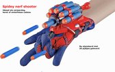 2x Spidey web shooter - tirez des flèches sur votre cible - jeu de tir de héros d'action - 2x Spider launcher - Web shooter spider gant