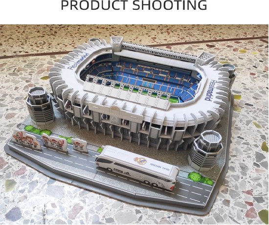 Puzzle 3D Stade De Football – 160 Pièces – Modèle Mini – Construction Sans Colle