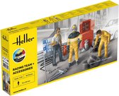 1:24 Heller 58750 Racing Team Figuren en Accessoires - Starter Kit Plastic Modelbouwpakket